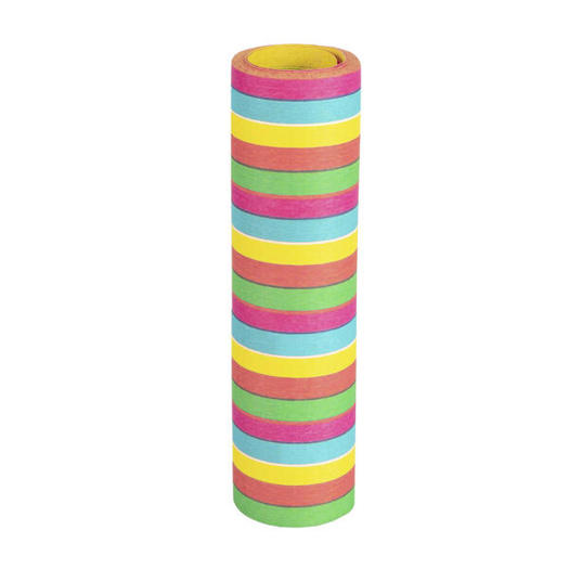 Bunte, schwer entflammbare Luftschlangen aus Papier - 4m | 20 Rollen