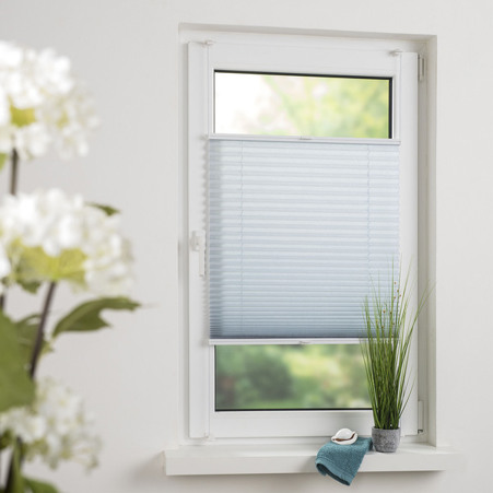 Klemmfix Plissee in Pastell – Verspannt, Ideal für Fensterdekoration